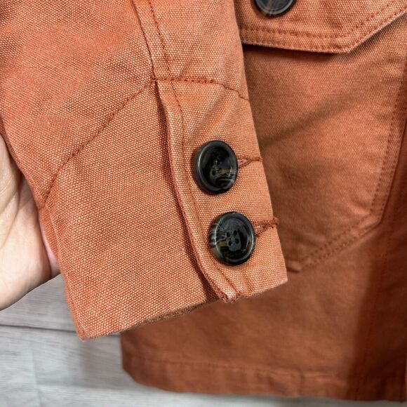 Zanerobe Rustic Orange Button Chore Jacket Button Coat Size S Mens - Picture 7 of 13